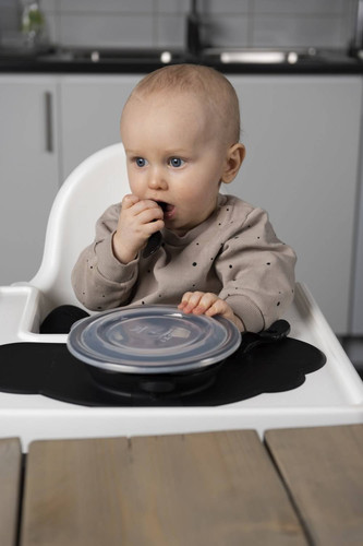 Herobility - Eco Baby Plate - Black 6m+