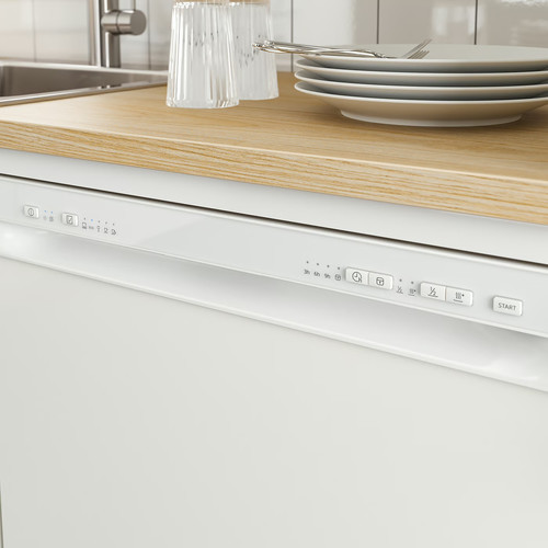 LAGAN Freestanding dishwasher, white