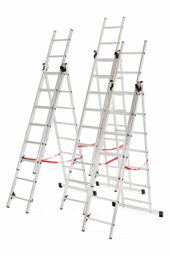 AW Aluminium Ladder Basic 3x9 Steps 150kg