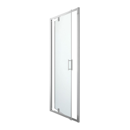 GoodHome Pivot Shower Door GoodHome Beloya 90 cm, chrome/transparent