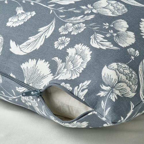 IDALINNEA Cushion cover, dark grey-blue, 50x50 cm