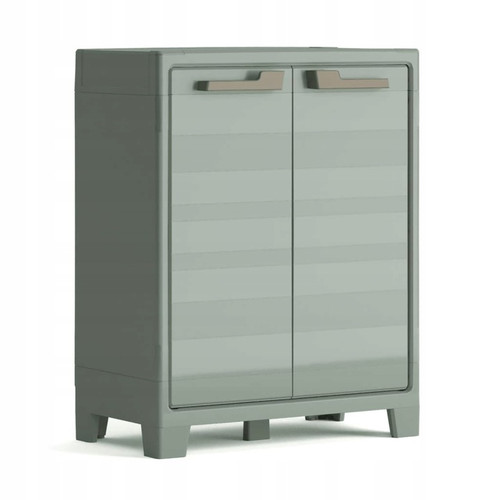 Keter Planet Outdoor Plastic Utility Cabinet, jade grey