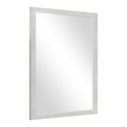 Mirror 50x70 cm, bright silver frame