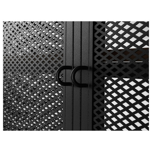FJÄLLBO Storage combination, black, 250x36x93 cm