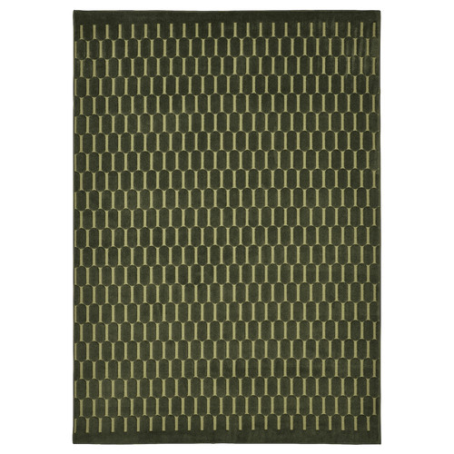 NÖVLING Rug, low pile, green, 128x195 cm