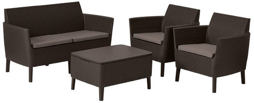 Outdoor Furniture Set SALEMO, brown