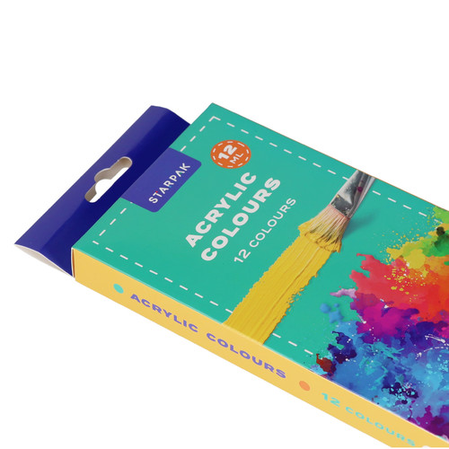 Starpak Acrylic Paints 12 Colours