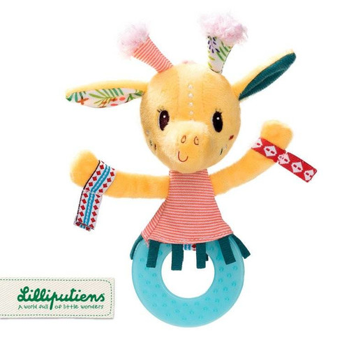 LILLIPUTIENS Giraffe Rattle with Teether Zia 3m+