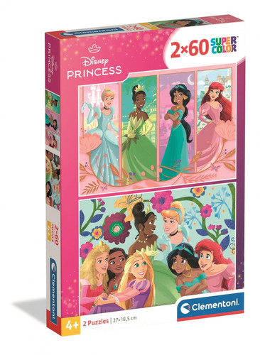 Clementoni Children's Puzzle Disney Princess 2x60 4+