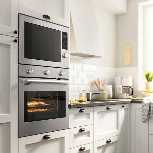 STENABY Fan oven, Grill function stainless steel colour/IKEA 300