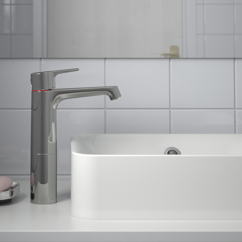 BROGRUND Wash-basin mixer tap, tall, chrome-plated