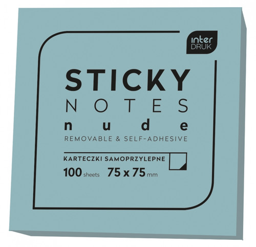 Sticky Notes Nude 75x75/100 Sheets, 1pc, assorted colours