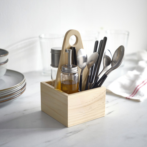 LÖFTESRIK 24-piece cutlery set, black/stainless steel satin