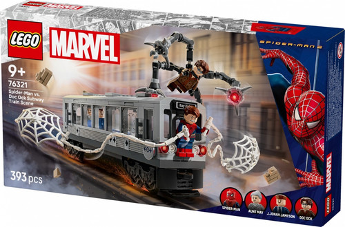 LEGO Marvel Spider-Man vs. Doc Ock Subway Train Scene 9+