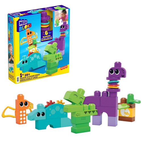 Mega Bloks Squeak 'n Chomp Dinos HKN43 12m+