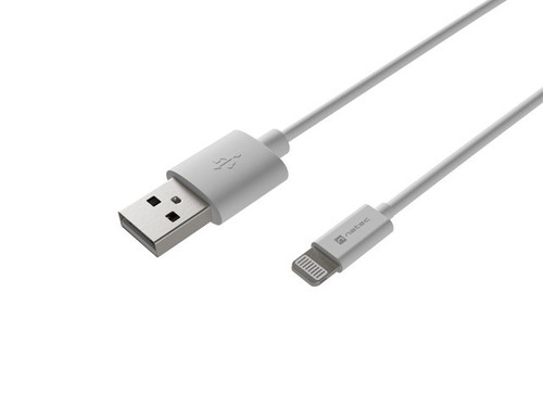 NATEC USB Cable LIGHTNING(M)->USB-A(M) Prati 1m, white