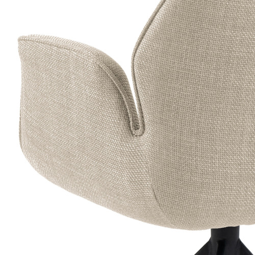 Swivel Chair Aura with Armrests Aura, beige