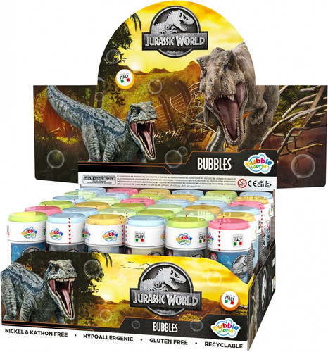 Soap Bubbles Jurassic World 60ml x 36pcs 3+