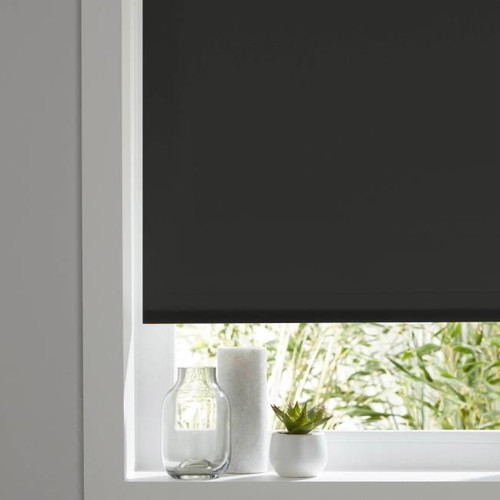 Colours Roller Blind Halo 57 x 180 cm, black