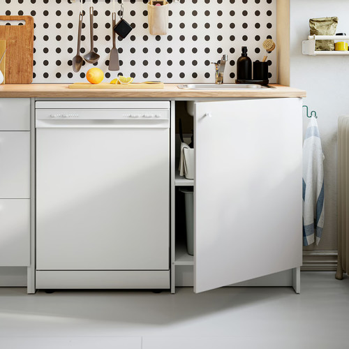 KNOXHULT Kitchen, white, 220x61x220 cm