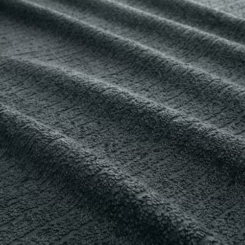 VÅGSJÖN Hand towel, dark grey, 50x100 cm
