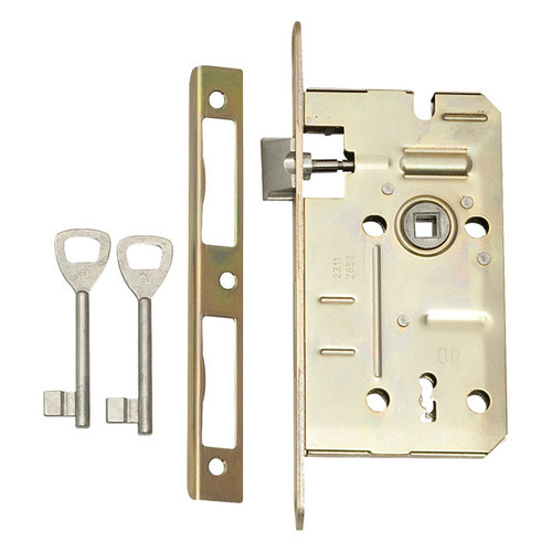 Mortise Lock LOB, key 60/50 mm, galvanized