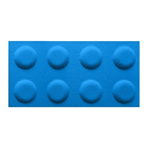 Decorative Wall Panel 60 x 30 cm, felt, block, blue