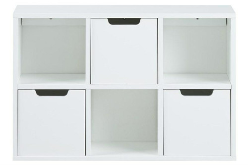 Shelving Unit with 3 Drawers Mitra, white