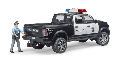 Bruder RAM 2500 Police Pick-up Truck with Police Officer 4+