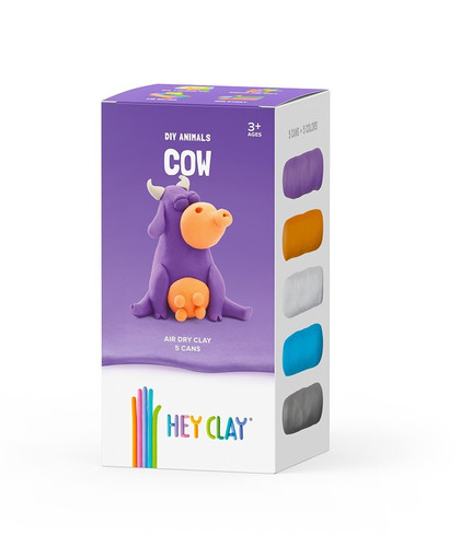 Hey Clay DIY Animals Cow 3+