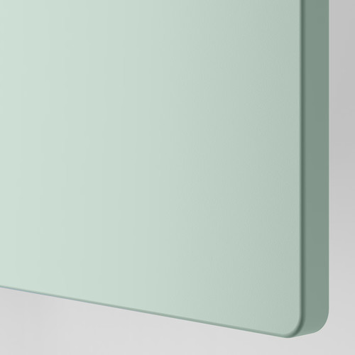 SMÅSTAD Desk, white light green/with 2 drawers, 90x79x100 cm