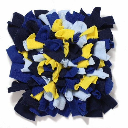 MIMIKO Pets Snuffle Mat for Dogs Size M, yellow, dark blue, blue