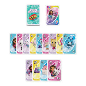 UNO Junior Gabby's Dollhouse Card Game JLH17 3+