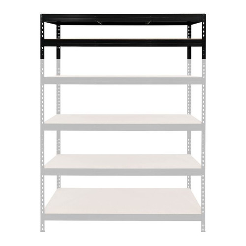 GoodHome Metal Extension for Metal Shelving Units 46 x 166 x 60 cm, 2 shelves, 300 kg