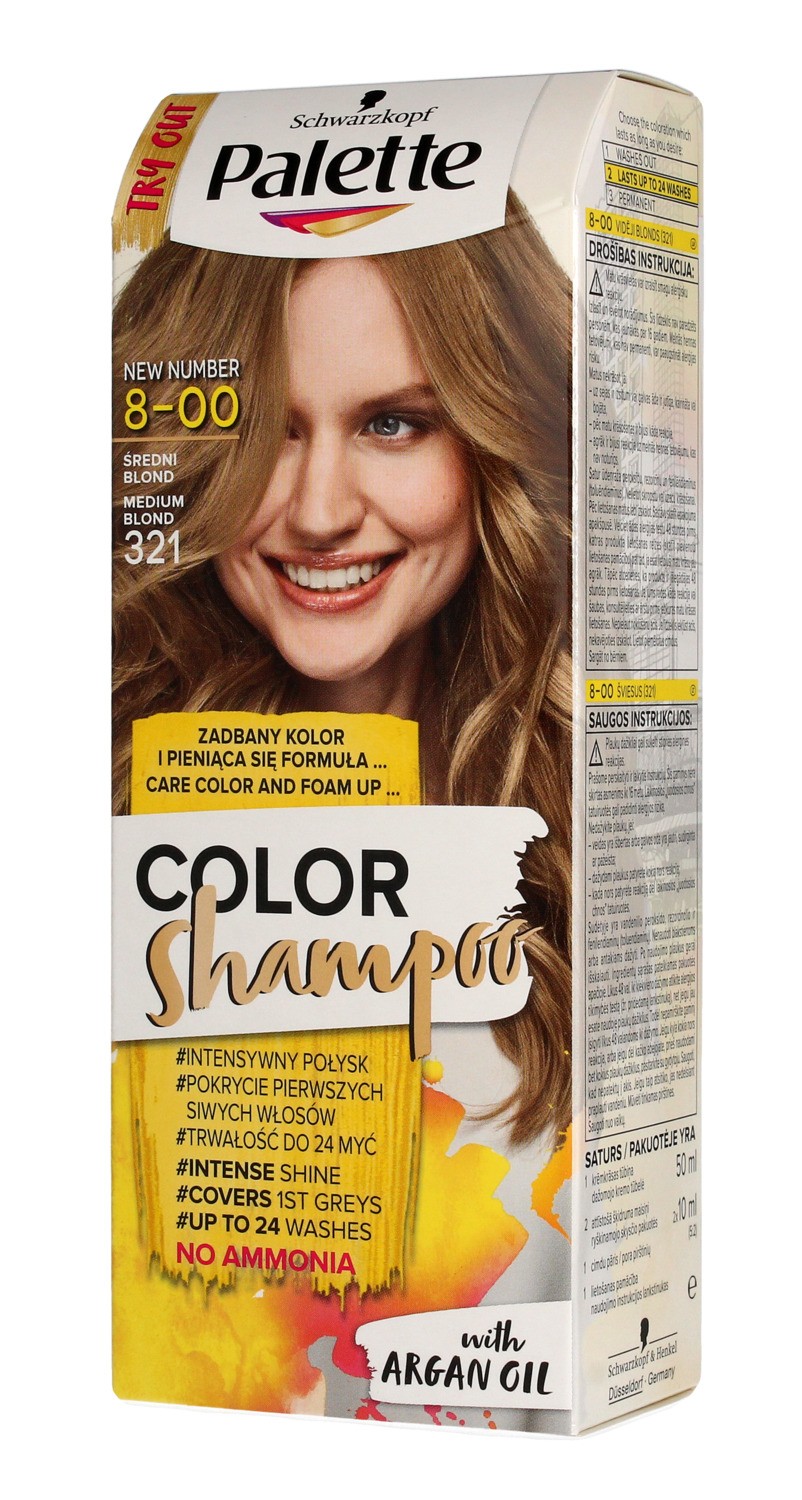 Som svar på hud Watchful Palette Color Shampoo no. 8-00 Medium Blond www.megastore.com.mt
