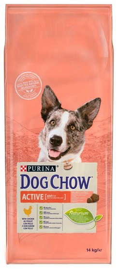 Purina Dog Food Dog Chow Active Chicken 14kg www.megastore .mt