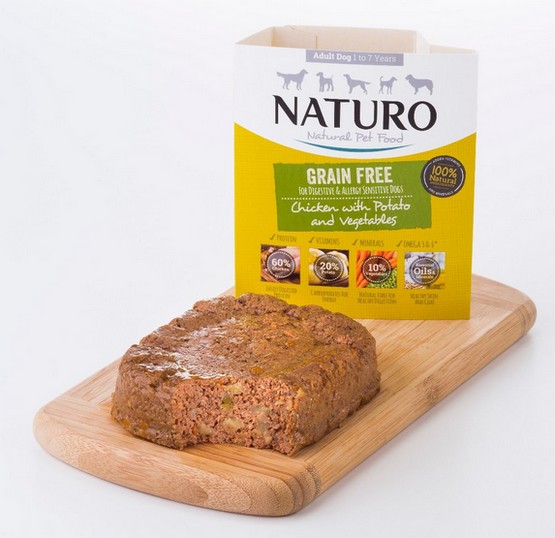 Naturo Grain Free Adult Dog Wet Food Grain Free Chicken Potato with Vegetables 400g www.megastore .mt