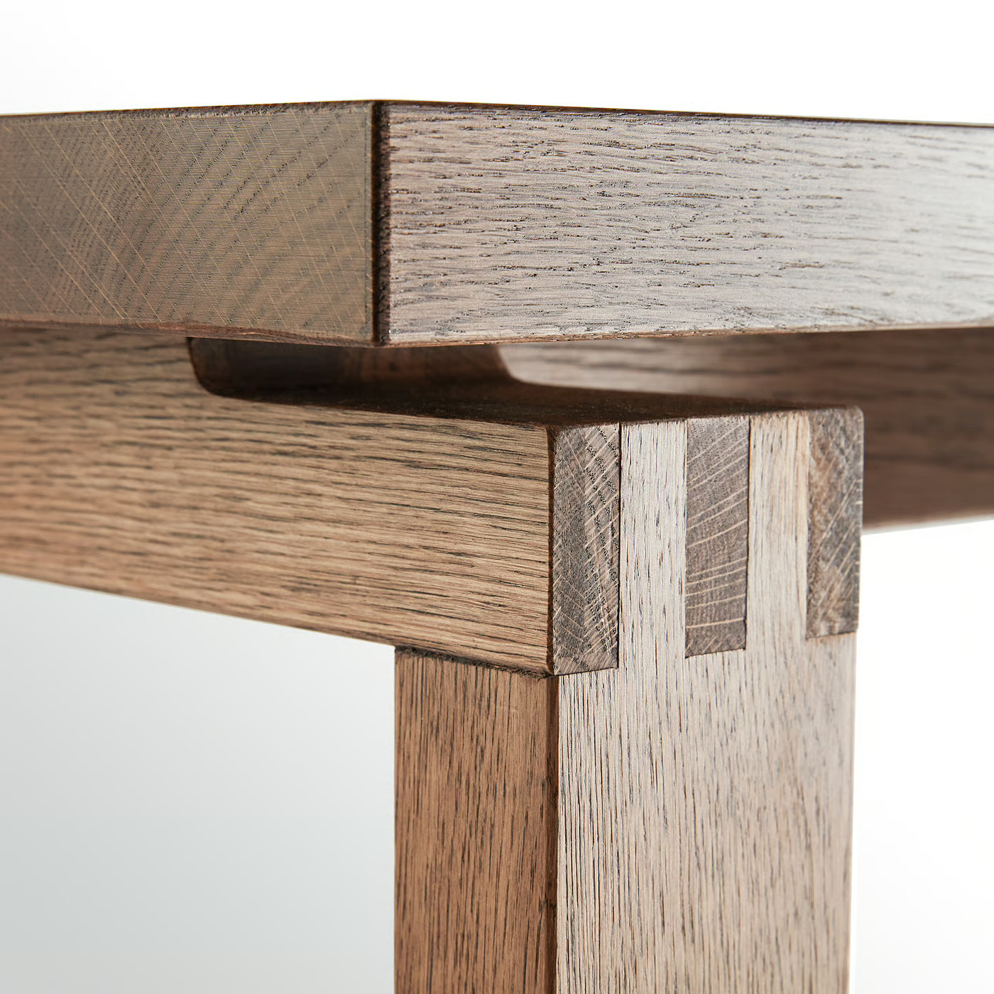 MÖRBYLÅNGA Table, oak veneer brown stained, 140x85 cm www 