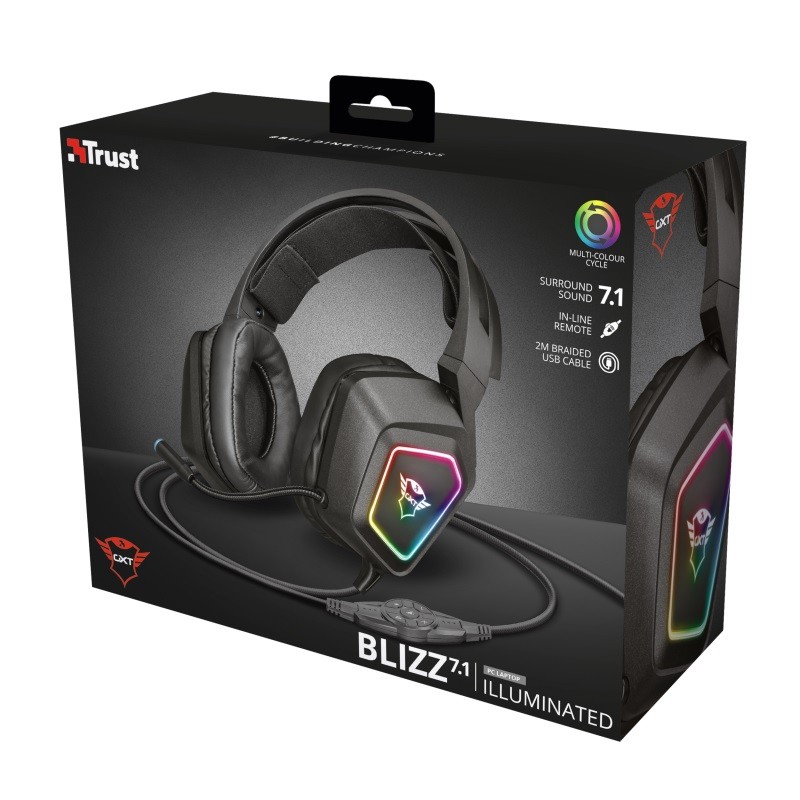 Casti gaming trust online gxt 450 blizz rgb