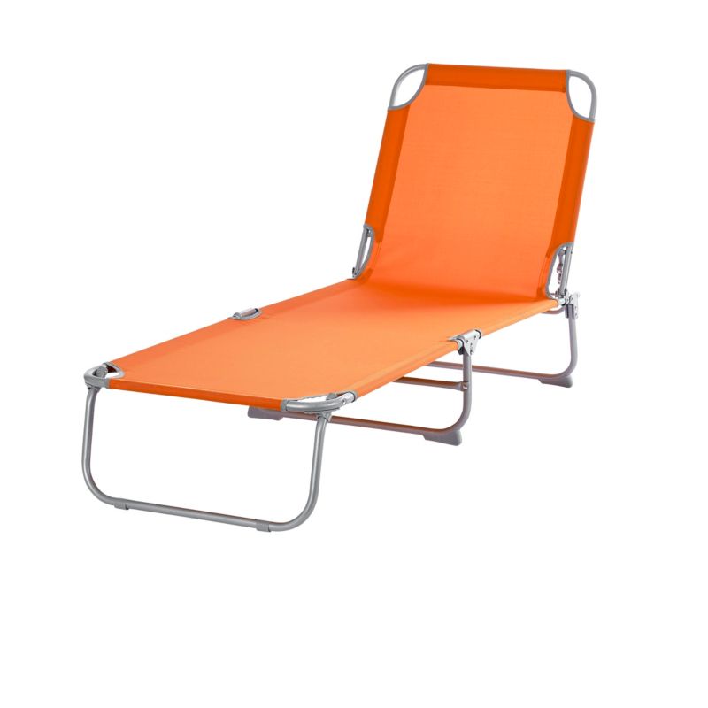 Sun Lounger Curacao orange www.megastore .mt