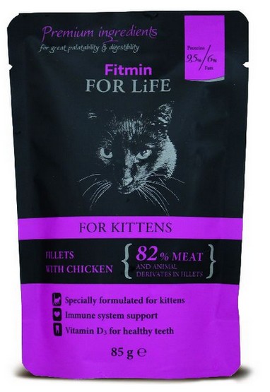 Fitmin Cat For Life Kitten Chicken Cat Food 85g Www Megastore Com Mt