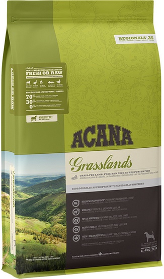 Acana Dog Food Grasslands 11.4kg www.megastore .mt